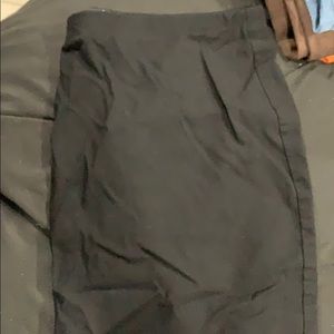 Black pencil skirt